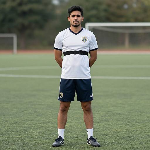 Realistic Male Posture Corrector in Sportswear