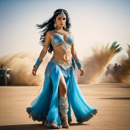Fluffy Belly Dancer Princess in Battlefield