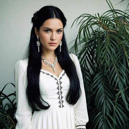 Elegant Costume of a Pretty Woman