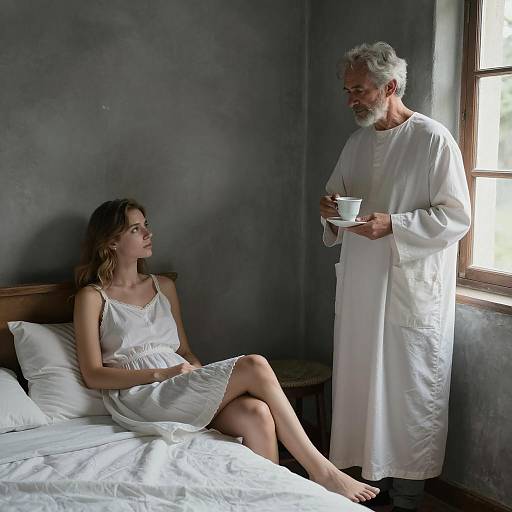 Intimate Encounter in a Dim Room