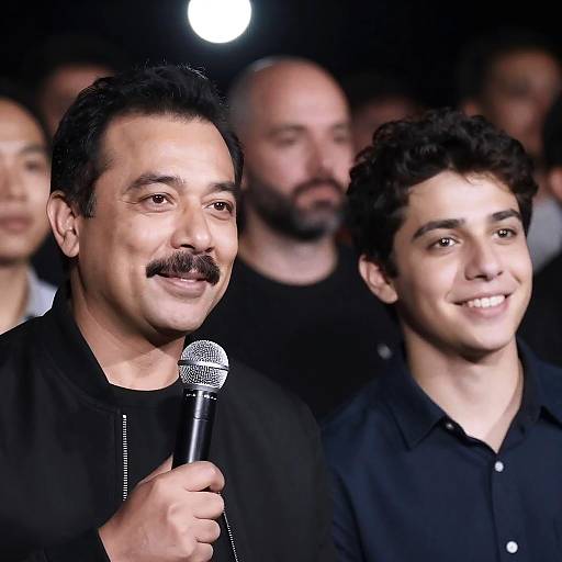 Candid Moment in a Crowded Venue