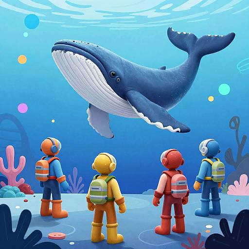 Neon Fantasy Ocean Explorers Adventure