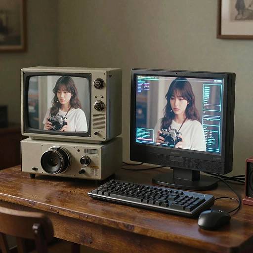 AI-Powered Vintage Photo Restoration Concept