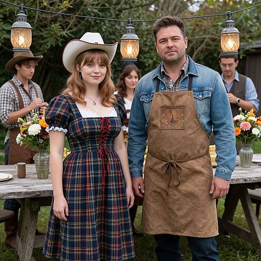 Country Garden Party Costume Gathering