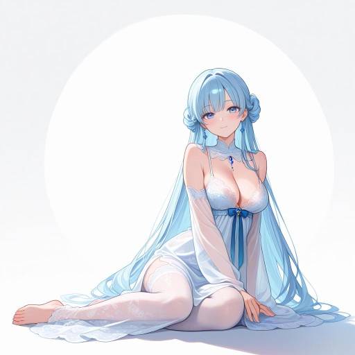 Serene Elegance: A Lingerie Portrait Serene Elegance: A Lingerie Portrait