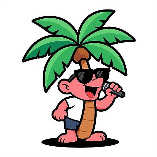 Cool Troll Singing Palm Tree