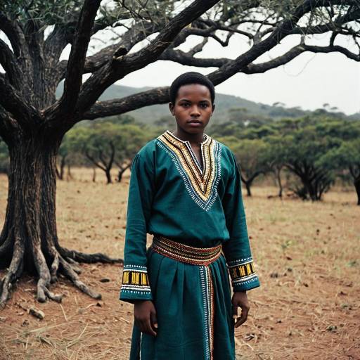 South African Male Costume Portrait Outdoors