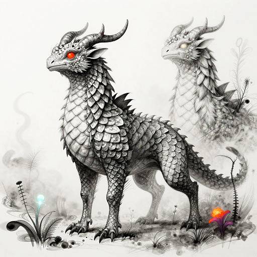 Fantasy Creatures AI Sketch Generator