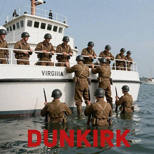 Dunkirk Evacuation: WWII Soldiers Boarding Ship