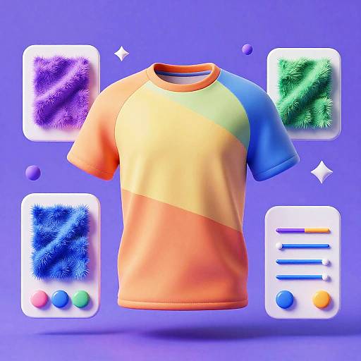 3D T-Shirt Generator with UI