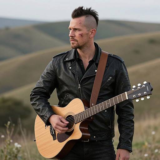 Rebel Musician on Rolling Hills