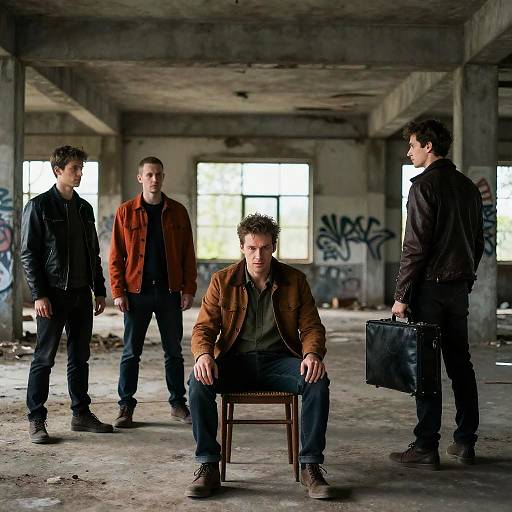 Mysterious Gathering in Abandoned Warehouse