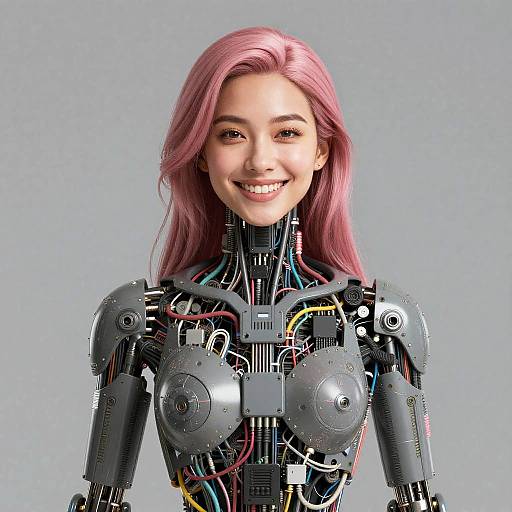 Hyperrealistic Female Synthetic Operative Portrait