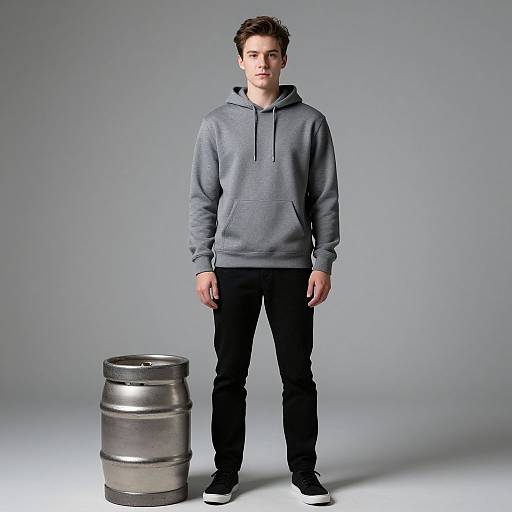 Realistic Beer Keg Costume Boy