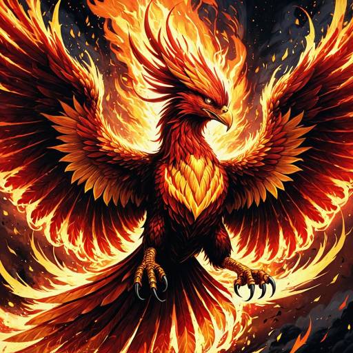 Radiant Phoenix Unleashing Flames