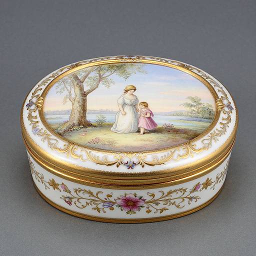 French Sèvres Porcelain Box Art