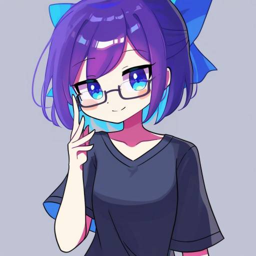 Illustration of A-chan (hololive), hololive in the style of Offbeat