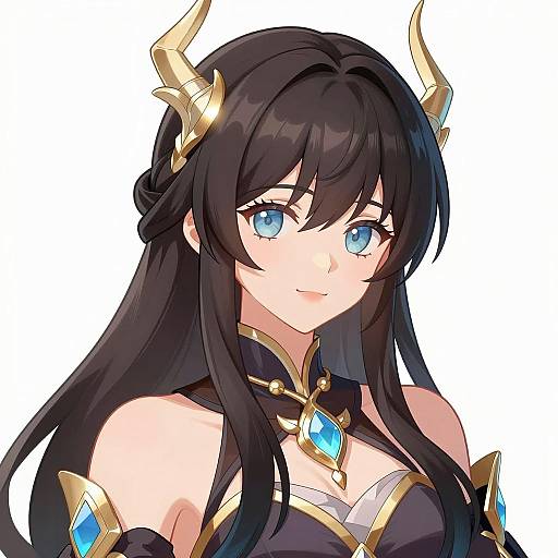 Fantasy Female Character Portrait Design