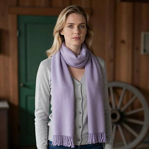 Indoor Portrait of a Blonde Woman