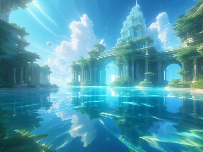 Fantasy Ancient Temple Overwater
