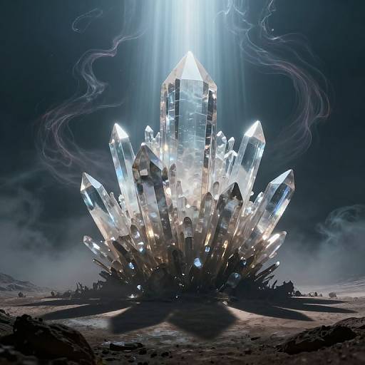 Surreal Alien Crystalline Bloom