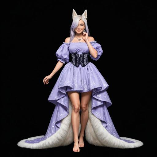 Eccentric Lavender-Haired Character Portrait Eccentric Lavender-Haired Character Portrait