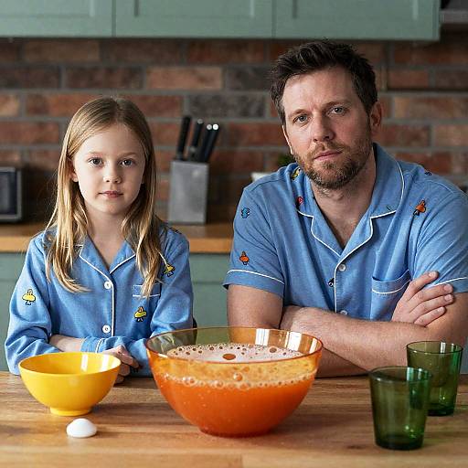 Family Moment at a Cozy Table