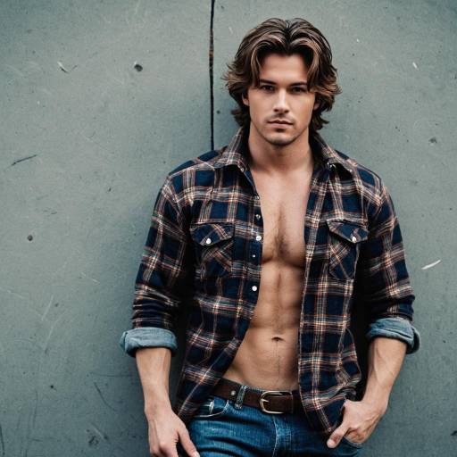 Alluring Ned Parker Cosplay in Flannel