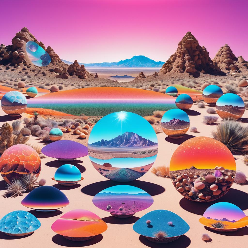 Vibrant Psychedelic Surrealist Collage Art