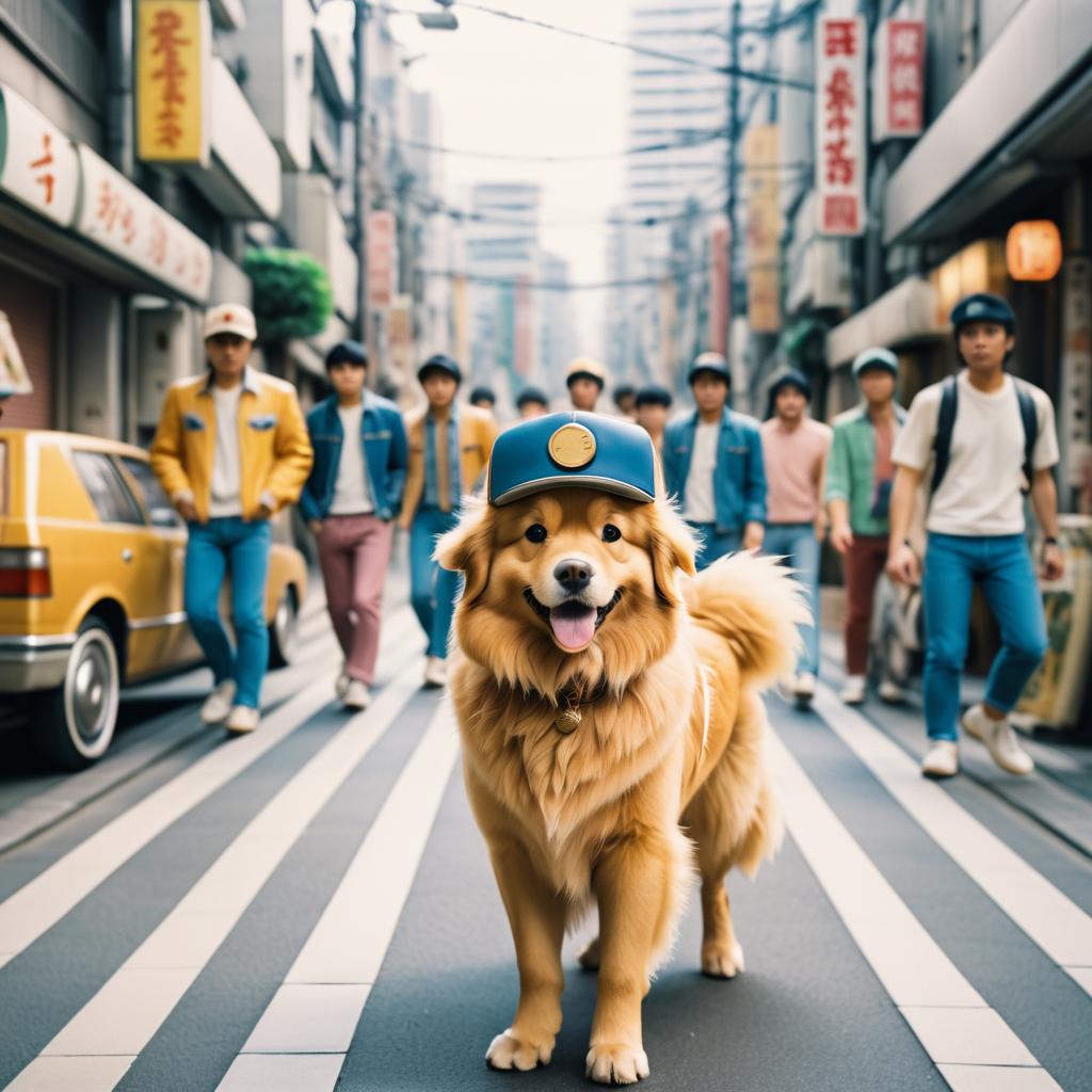 Retro Tokyo in the 1980s with Dog