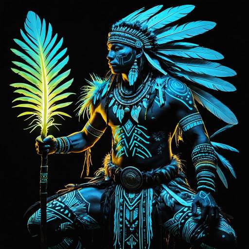 Bioluminescent Amazonian Tribal Hunter Bioluminescent Amazonian Tribal Hunter