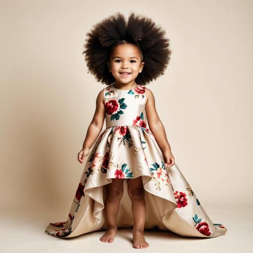 Elegant Toddler in High Fashion Studio