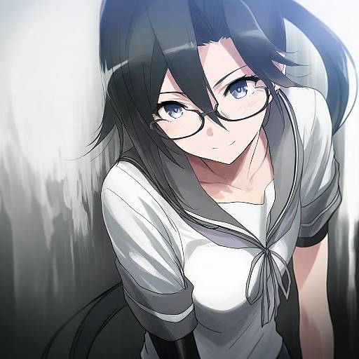 Illustration of Amagiri (kancolle), kantai collection in the style of Moribuden