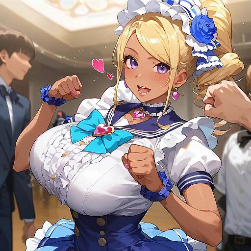 Dark-Skinned Gyaru Idol Gravure Portrait