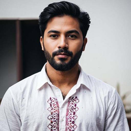Realistic Portrait of a Male in Kurta