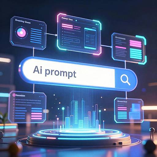 Neon-lit digital display with 