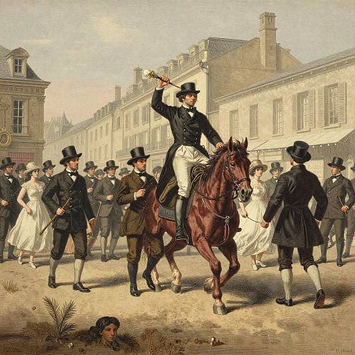 Victorian Street Parade with Equestrian Leader