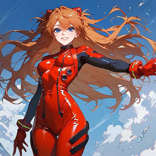 Vivid Pinup Art of Asuka Langley