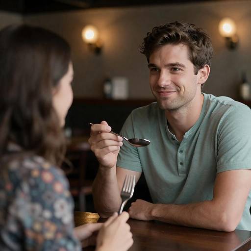 Candid Moment at a Cozy Bar