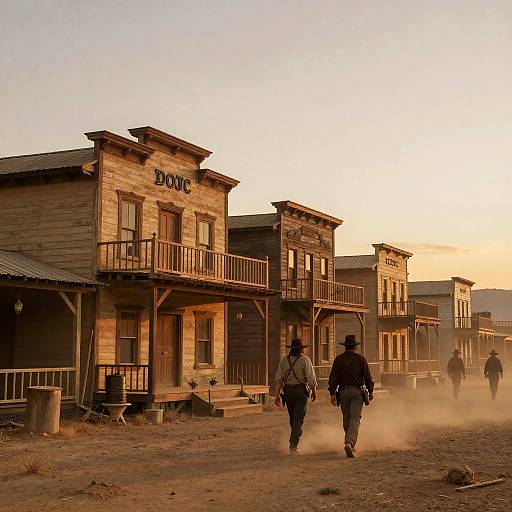 Wild West Frontier Town Scene
