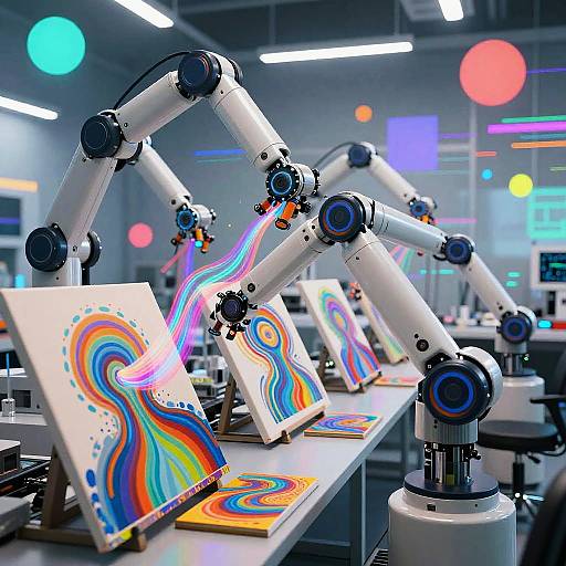 Multistyle Robotic Artist in Lab