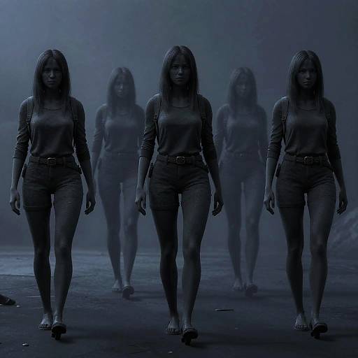 Monochrome Blues Shade Walkers