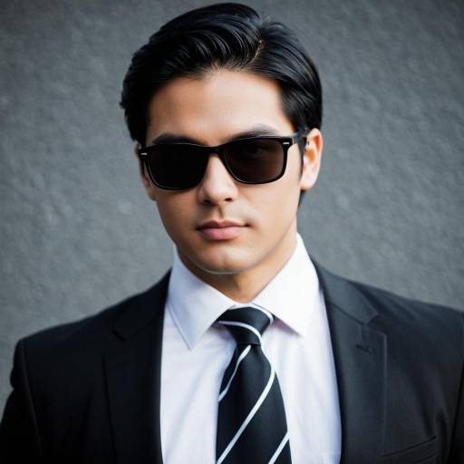 Man in Black Suit and Sunglasses