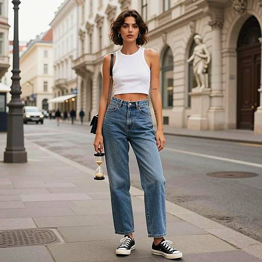 Hourglass Woman in Vienna Streetwear