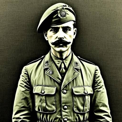 Vintage Military Officer Portrait