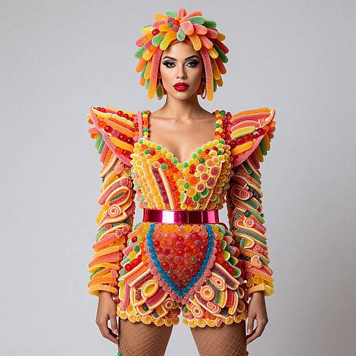 Candy-Inspired Gelatin Fashion Art