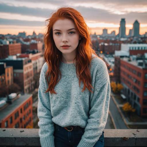 Captivating Portrait of a Red-Haired Teen