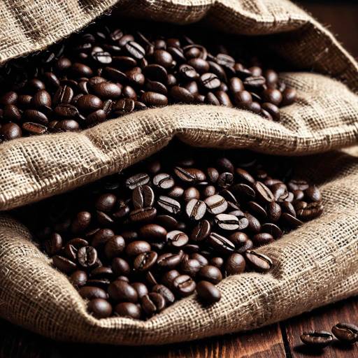 Macro Coffee Bean Bag Close-Up Photography