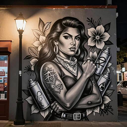 Bold Chicano Art of a Strong Woman
