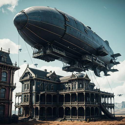 Victorian Sky Leviathan Airship Concept